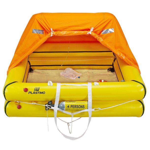 Balsa salvavidas Plastimo ORC+ Offshore Cruiser para 4 personas, maleta