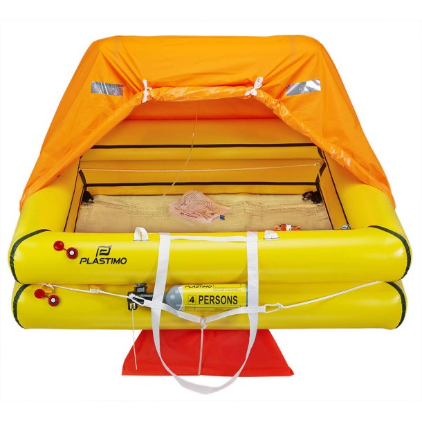 Balsa salvavidas Plastimo ORC+ Offshore Cruiser para 4 personas, maleta