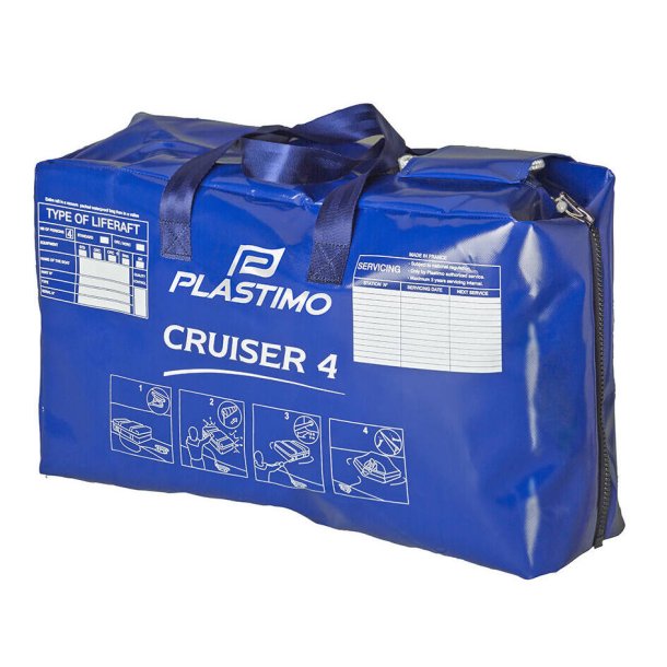 Balsa salvavidas Plastimo ORC+ Offshore Cruiser para 4 personas, maleta