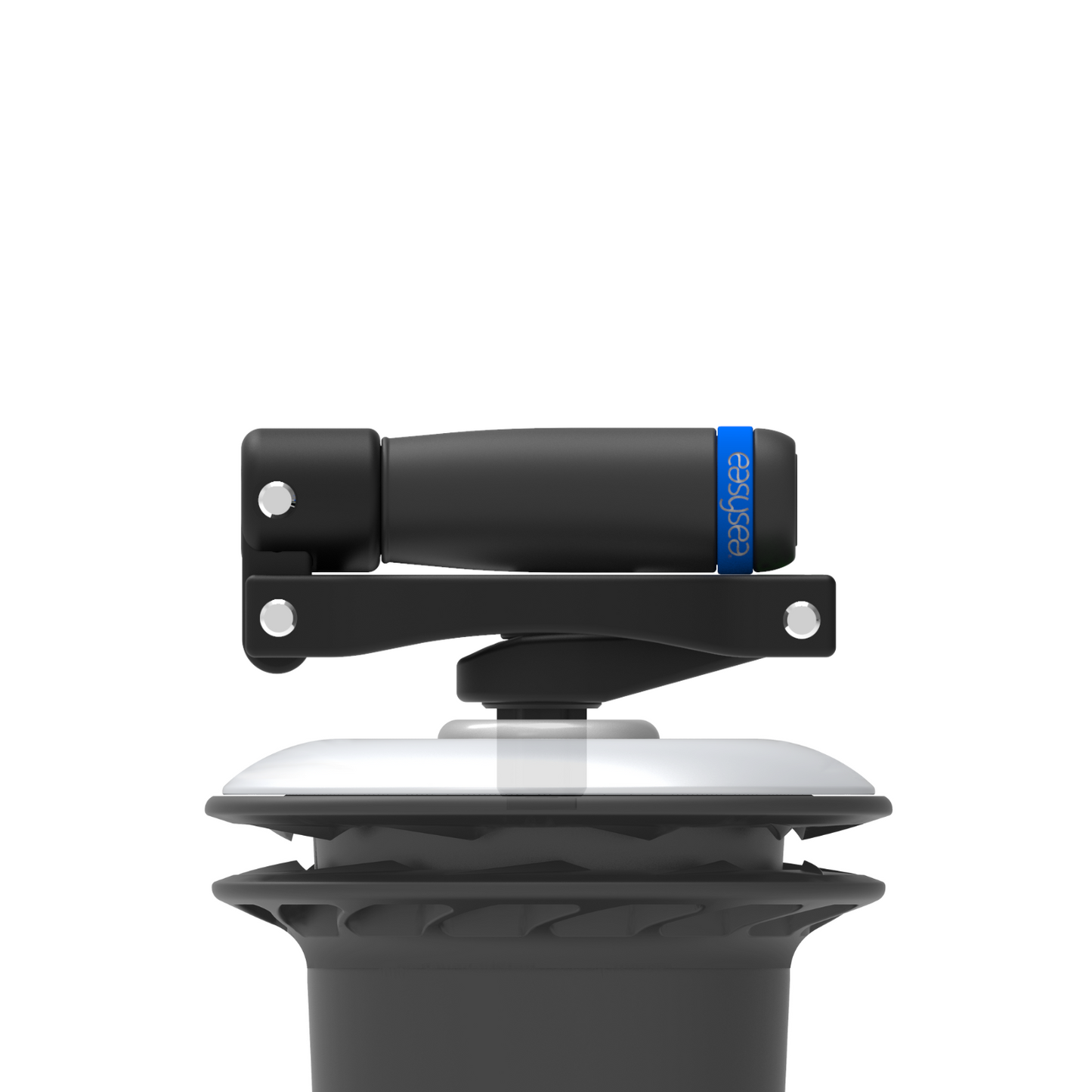 Flipper™ in the closed position, folds onto the winch to allow you to furl or let the sheet out smoothly and without obstacles. Perfect for safe and tidy maneuvers
