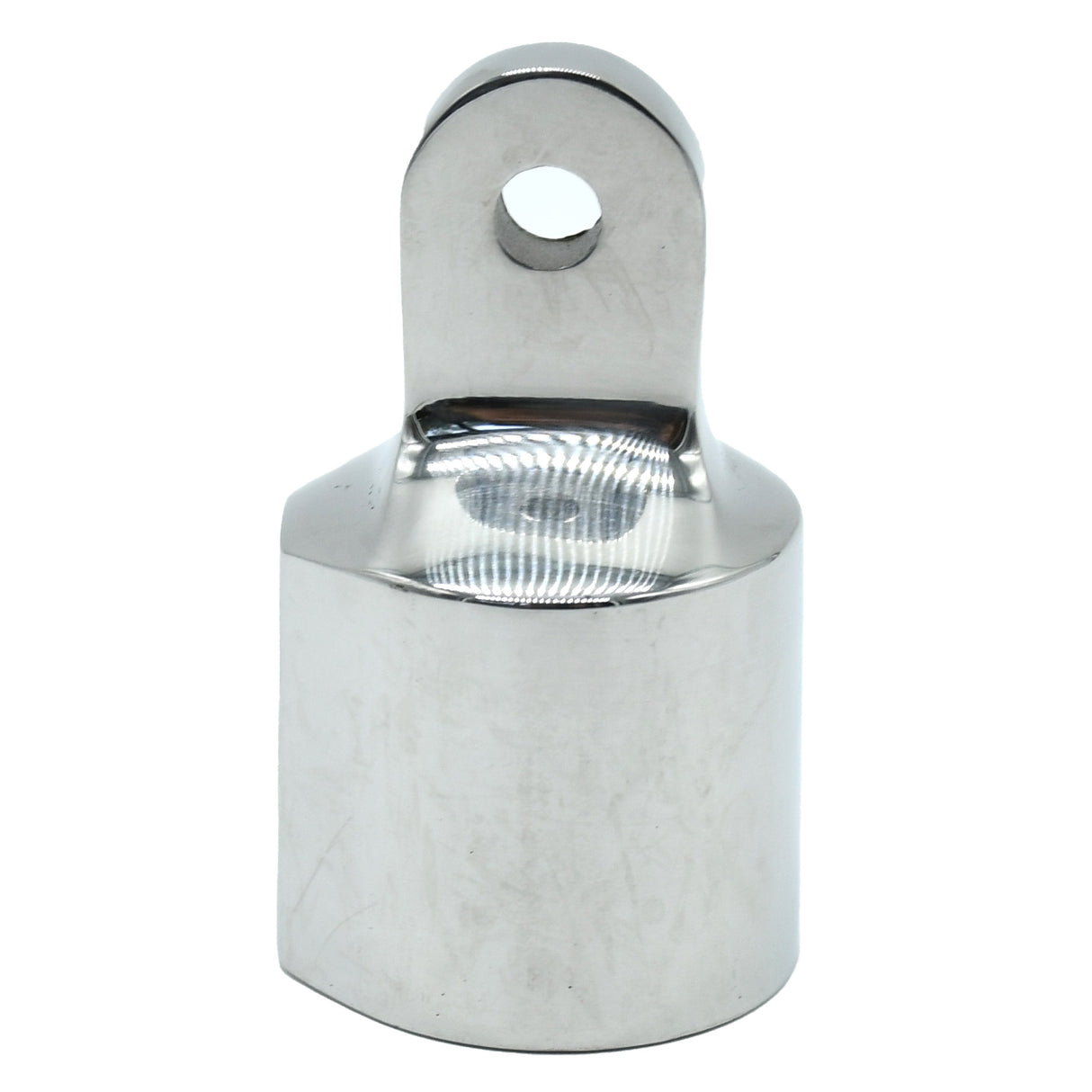 Extremo de ojo para tubo de 25 mm (1") con orificio de 8 mm - Acero inoxidable de alta resistencia, paquete de 2 (G631SHD)