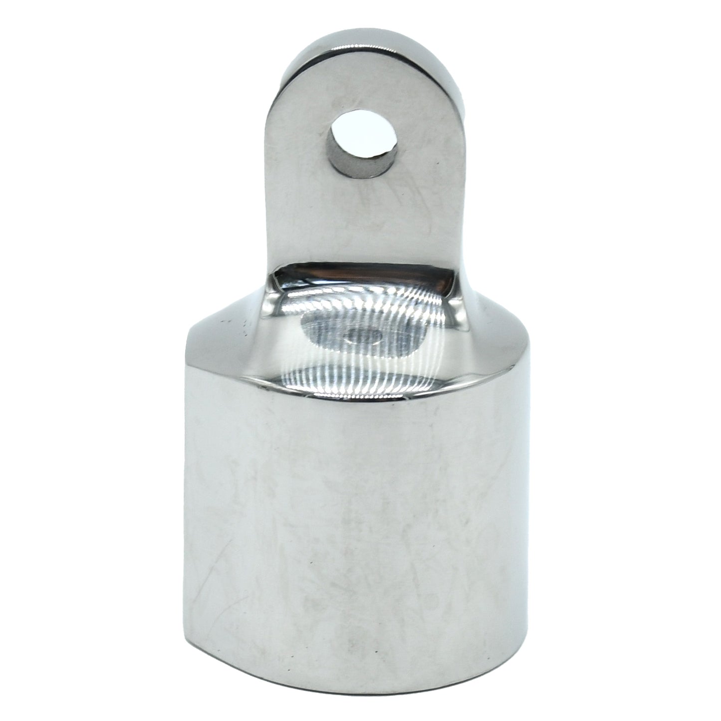 Eye End for 25mm (1") Tube with 8mm Hole – Heavy Duty Stainless Steel, 2-Pack (G631SHD)