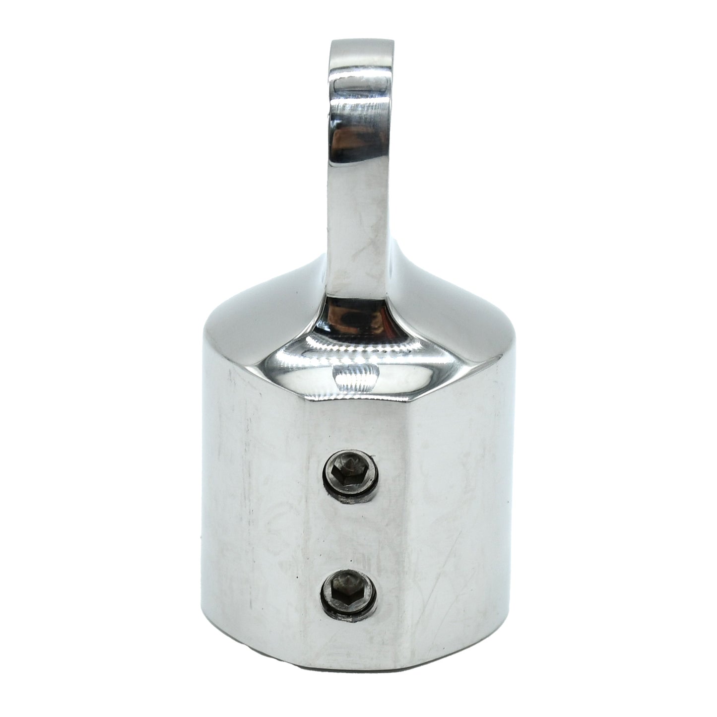 Eye End for 25mm (1") Tube with 8mm Hole – Heavy Duty Stainless Steel, 2-Pack (G631SHD)