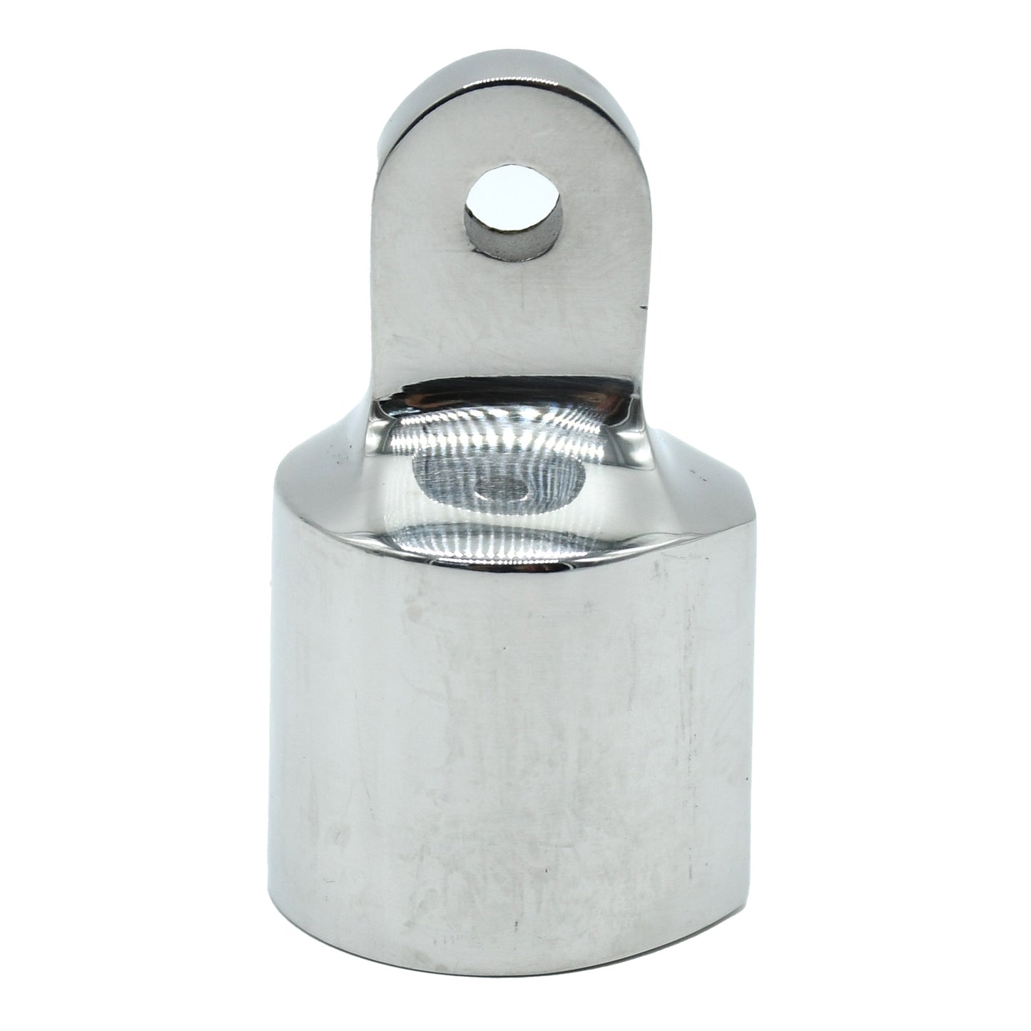 Eye End for 25mm (1") Tube with 8mm Hole – Heavy Duty Stainless Steel, 2-Pack (G631SHD)