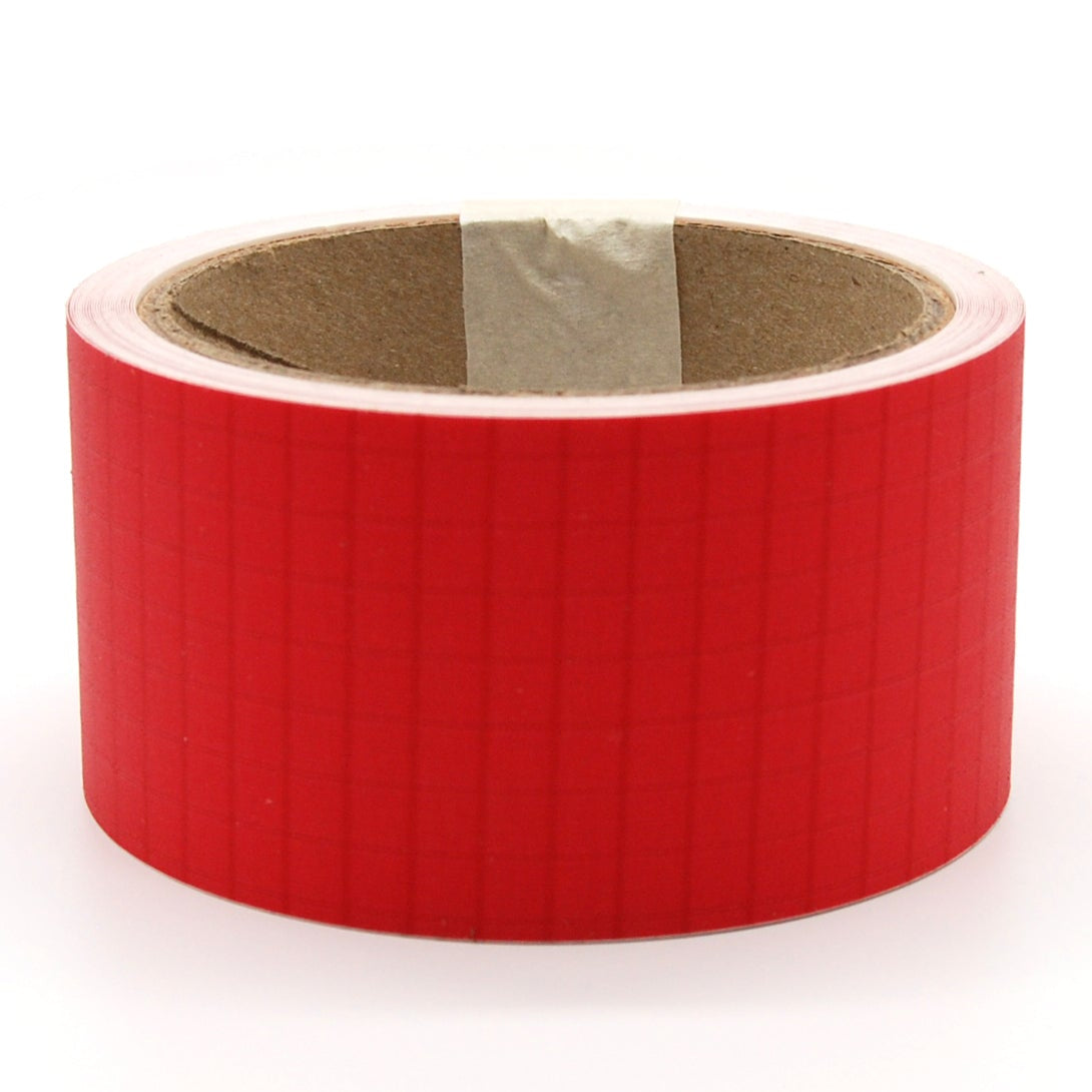 A roll of red Bainbridge ripstop nylon sail repair tape, 2 inches wide, against a white background.