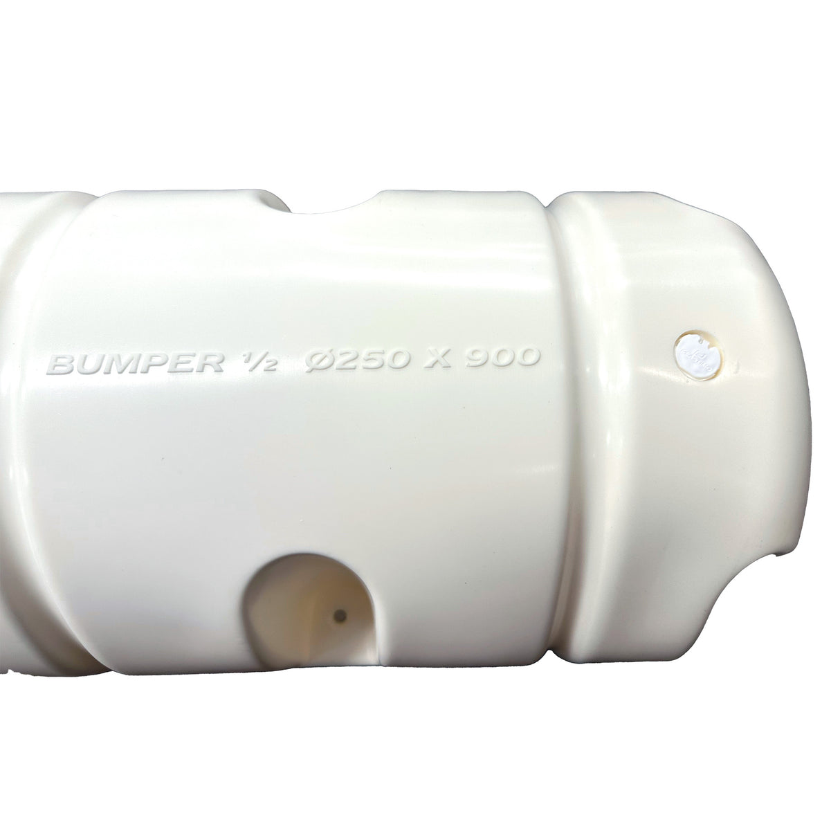 Plastimo Standard Mount Half-Bumper Fender - 10" x 35" White