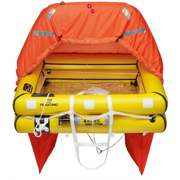 Balsa salvavidas Plastimo ISO 9650-1 Transocean Blue Water, Maleta