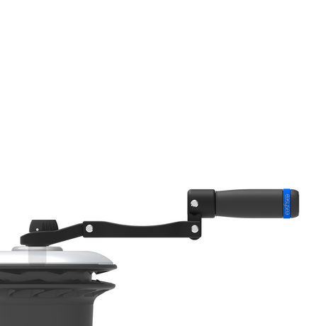 Flipper™ in the extended position, featuring a unique 30 cm lever. Provides superior power and precision, making maneuvers easier and less tiring