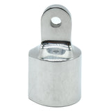 Extremo de ojo para tubo de 25 mm (1") con orificio de 8 mm - Acero inoxidable de alta resistencia, paquete de 2 (G631SHD)