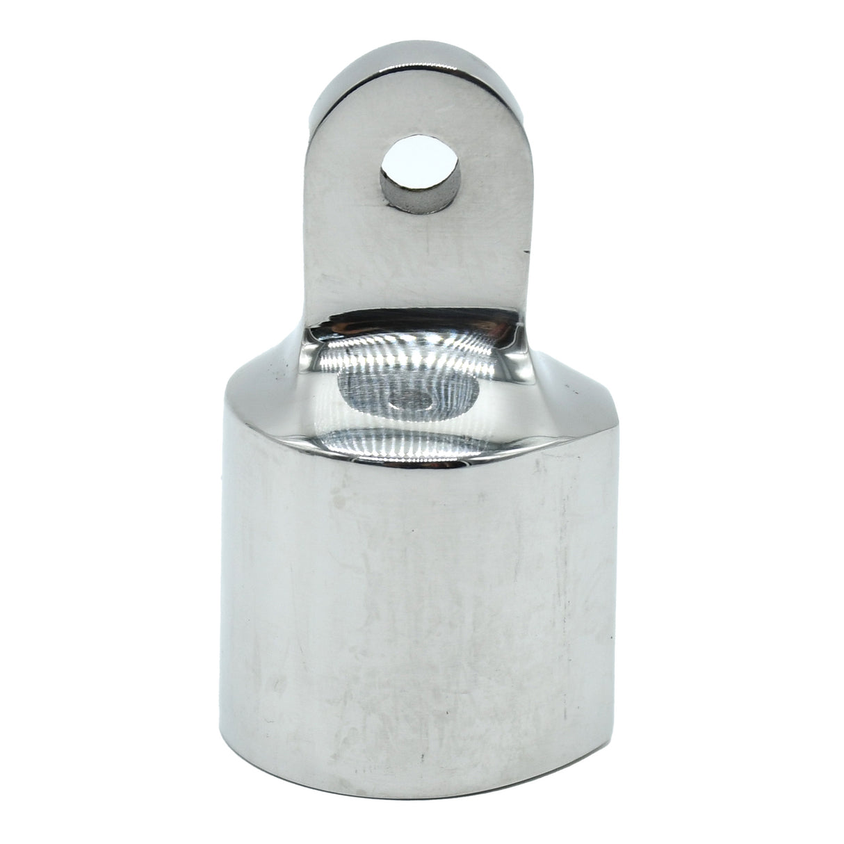 Extremo de ojo para tubo de 25 mm (1") con orificio de 8 mm - Acero inoxidable de alta resistencia, paquete de 2 (G631SHD)