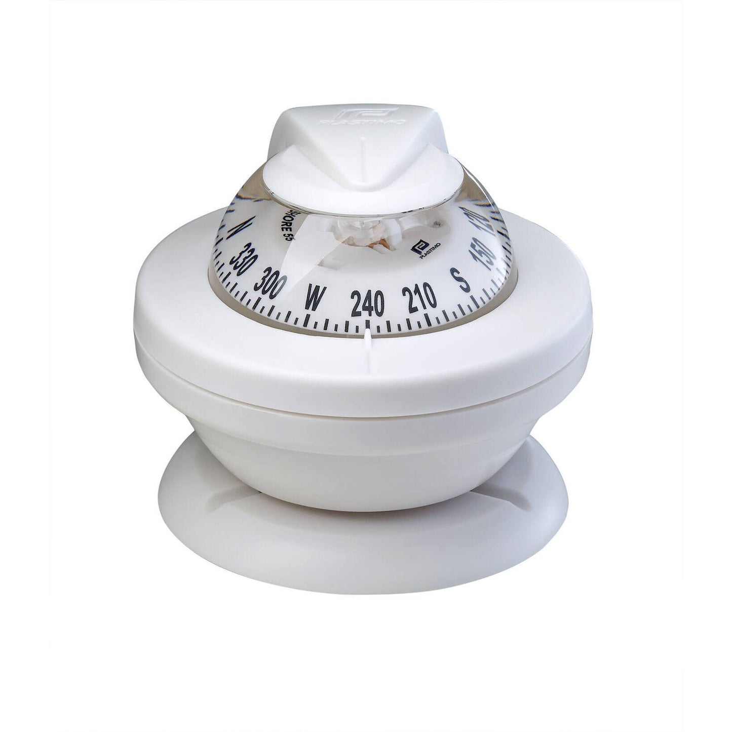 Offshore 55 Compass - White with White Card + Bracket