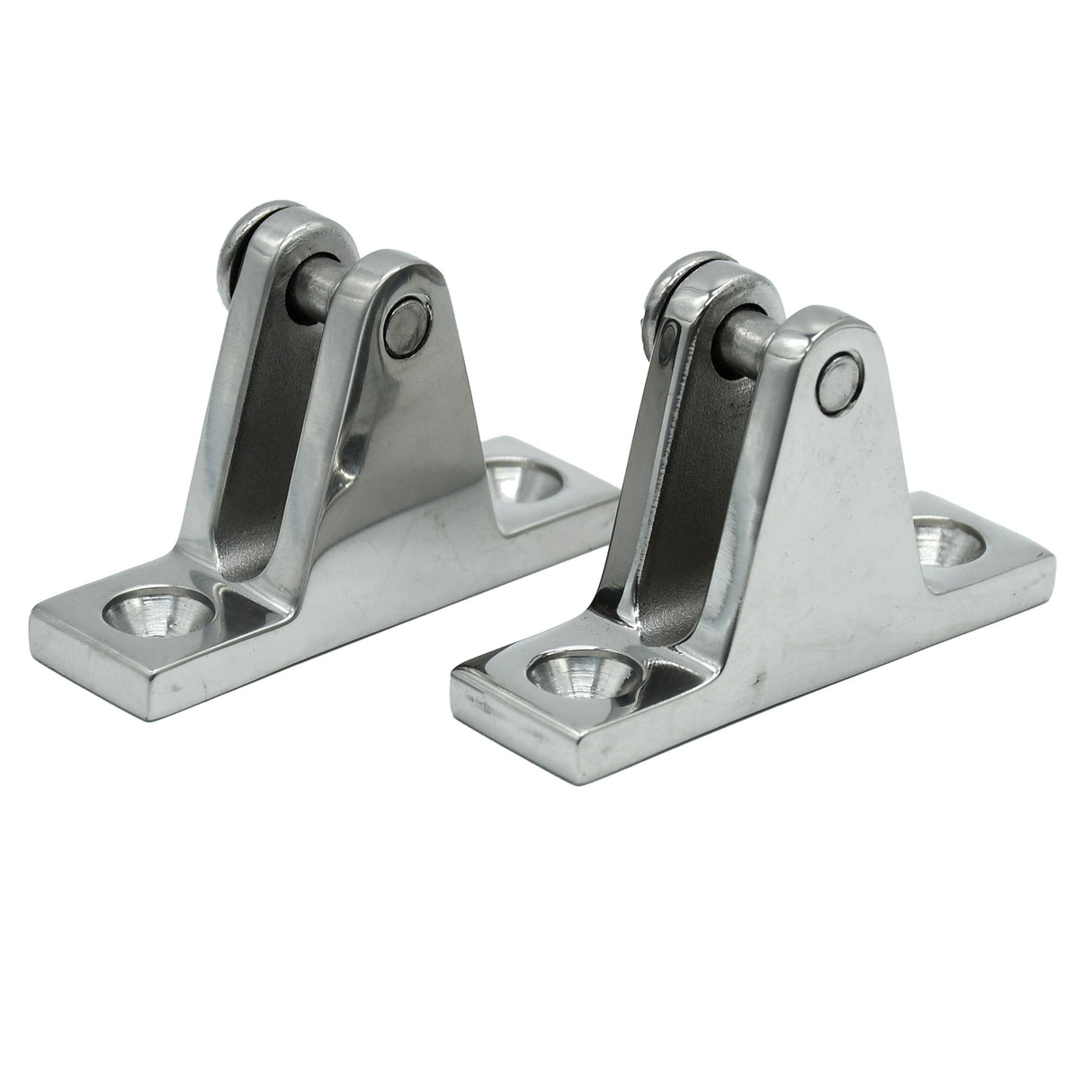 Bisagra de cubierta de base plana con pasador roscado, acero inoxidable, paquete de 2 (SKU: G622S)
