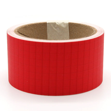 A roll of red Bainbridge ripstop nylon sail repair tape, 2 inches wide, against a white background.