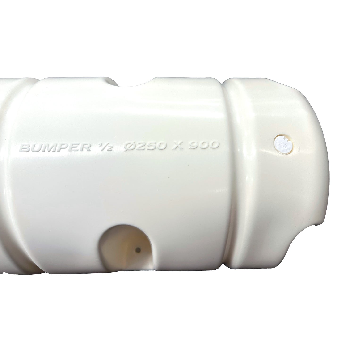 Plastimo Standard Mount Half-Bumper Fender – 10" x 35" White