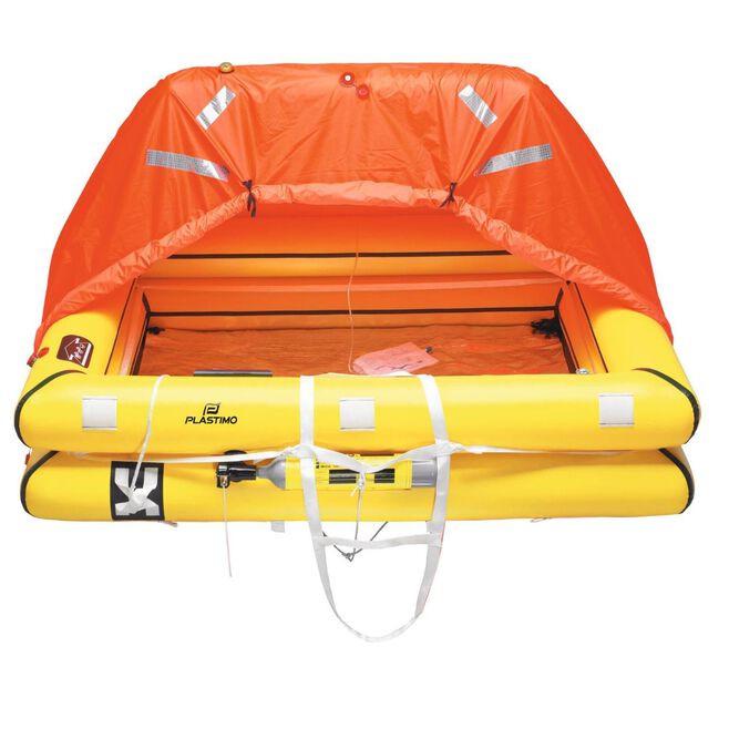 Plastimo ISO 9650-1 Transocean Blue Water Life Raft, Valise