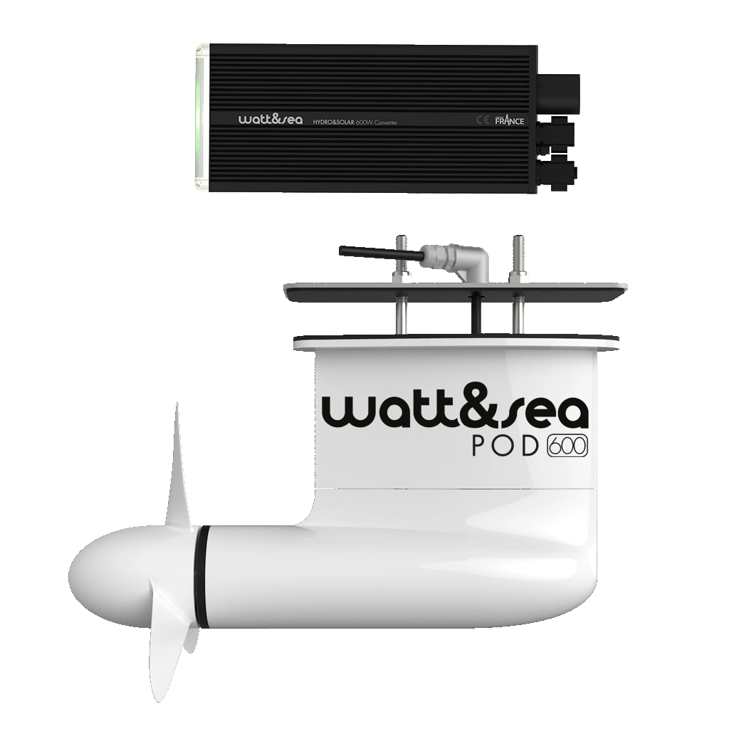 Watt & Sea Cruising Hydrogenerator POD 600 - 100mm | 24V DC Relay