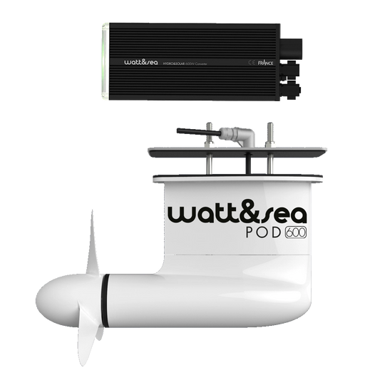 Watt & Sea Cruising Hydrogenerator POD 600 - 100mm | 24V DC Relay